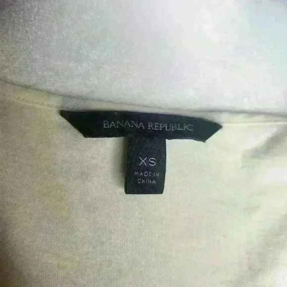 Banana Republic women's cream mixed media sleeveless blouse size XS - Picture 6 of 7